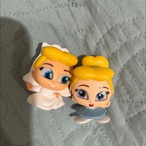 Cinderella wedding and ballerina doorables Set - Blue and White